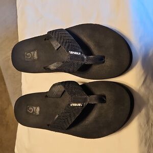 Teva Black "Like New" Flip Flops In Size 7